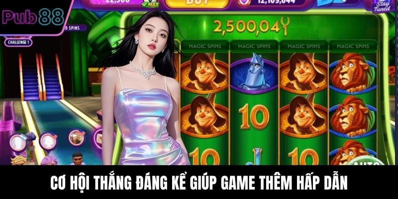 Game có cơ hội thắng đáng kể giúp game thêm hấp dẫn